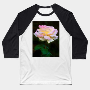 Summer Shower Rose Baseball T-Shirt